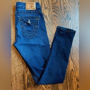 True religion, straight leg super stretchy jeans